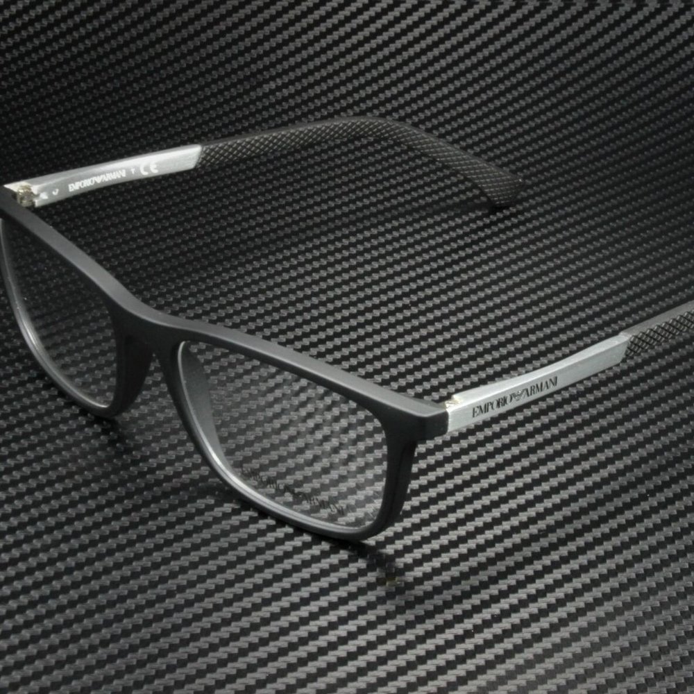 Emporio Armani Men's Black Rubber Eyeglasses!